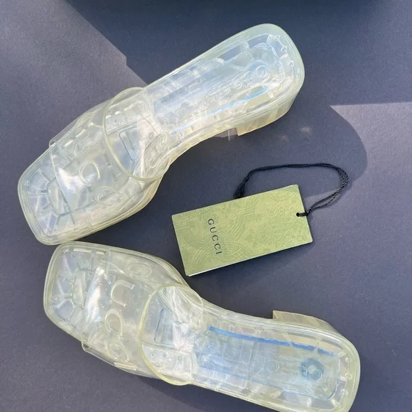 GUCCI slide platform sandal clear size 8
(B 5) - Picture 7 of 10